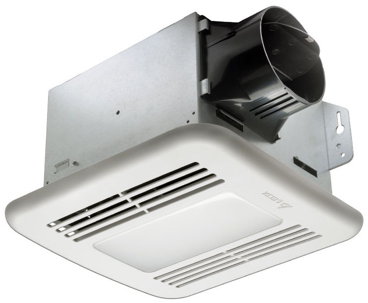 8 x 8-1/4 x 5-3/4, 120 VAC 60 Hz, 0.33 A, 80 CFM, 0.8 Sones, ABS Grill,  Galvanized Steel, Ceiling/Wall, Ventilation Fan with Humidity Sensor and LED  | Design Air