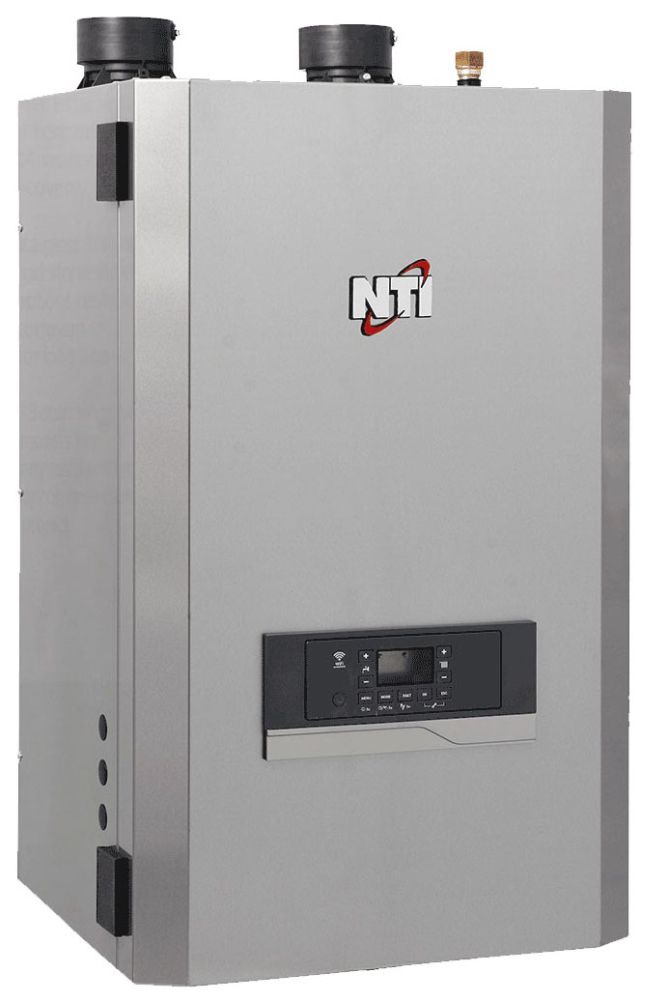 3/4 MPT, 8500/85000 BTU/Hr, 79 MBH Heating, 120 VAC 60 Hz, 50 PSI,  Stainless Steel, Spark Ignition, Direct Vent, 96% AFUE, High Efficiency,  Condensing, Gas Boiler | Design Air