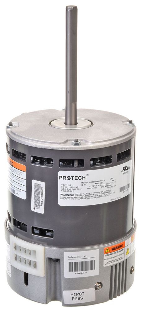 1 HP, 120 VAC 60 Hz 1-Phase, 48Y Frame, Shell-Band Mount, Direct Drive,  Variable Speed Blower Motor | Design Air